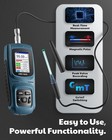 New Gauss Meter Rechargeable Tesla Meter 0-2500mt Probe Data Logger Alarm   