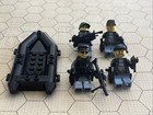 Four Lego Black Ops Swat Assault Officers Minifigures  Custom Modern Weapons 