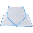Bottomless Folding Blue Mosquito Net - Portable Insect Protection Gear