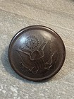 Wwi Us Army Great Seal Overcoat Button Vegetable Ivory Art In Buttons Ny 7 8 