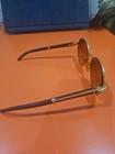 Vintage Cartier Eyeglasses Frame Only Gold Wood Temples 55-18 Luxury Oval