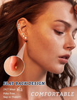 Cartilage Earrings For Women Hypoallergenic Flat Back Earrings Surgical Steel Fo