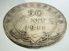 1911 Newfoundland Canada 50 Cents Half Dollar Km  12 Circulated Coin Z559