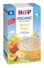 5 Hipp Organic Milk Cereal With Banana   Peach From 4 Months Gluten Free 250g