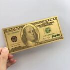 50pcs 1 1 Gold Foil Golden Usd  100 Dollar Paper Money Banknotes Crafts