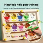 Magnetic Maze Puzzle Walking Ball Early Education Logic Game Play Kids Toy Gift