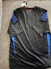 Adidas Authentic San Jose Earthquakes Mls Soccer Jersey Black Blue Size S