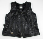 Womens 2xl Harley Davidson 115th Anniversary Limited Edition Leather Vest Black