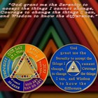 Aa 1-65 Year Custom Sobriety Coin  color Rotation Triangle  Aa Chips   Medallion