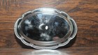 Vintage Silver Plated Ornate Oval Serving Tray 9x6  Scroll Floral Engraving