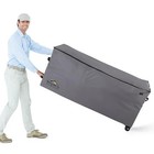  Rolling Cushion Storage Bags With Wheel And Handle  65l X 20w X 28h Grey