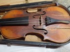 Antique Violin Antonius Stradivarius Copy Made In Germany In Case With Bow