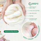 20 Lbs Pounds Organic Wool Roving Fiber Spinning  Felting  Weaving  Knitting