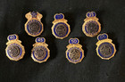 Set-7 Vintg American Legion Service Pins-years 25-55-solid 10k Gold   10k Filled
