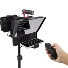 Inmei A10 Teleprompter Portable Smartphone Dslr Camera Teleprompter Prompter Wit