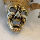 Vtg Autentica Lavorazione Artigianale Di Venezia Italy Sheet Music Mask Gold 6   