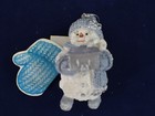 Snow Buddies Ornament Blizzy W  Boxcar Snowmen Winter Christmas 1999 Vintage