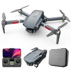 Fpv Drone With 2 Camera For Adults  Foldable Wifi Rc Quadcopter Remote Gray