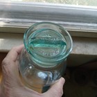 1860s Fruit Jar With Original A kline Pat d Oct 27 1863 Glass Stopper Lid