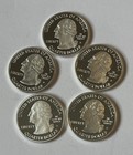2009 S Silver  no Dc  Us Territories 5 Coin Silver Proof Set  Free Shipping