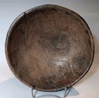 Antique 10  Hand Carved Native American Eastern Woodlands Burl Bowl Wood 19th C 