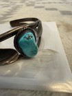Handmade Vintage Navajo Turquoise   Sterling Bracelet