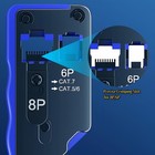 Rj45 Crimp Tool Pass Through all-in-one Modular Ethernet Crimper For Cat7