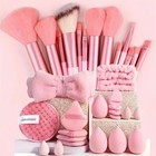 Professional Makeup Brush Set 13 33pcs Soft Wool Fiber Face Foundation Powder Co