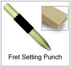 Alwayshandcrafted Fret Setting Punch - Brass Guitar Luthier Tool - Profiled Tip