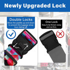 2 Pack Luggage Straps For Suitcases  Adjustable  Belt With Double Lock And Quick