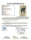 The Supremes Band Autographed Mini Poster Diana Ross Mary Wilson Birdsong Jsa