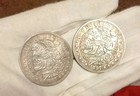 1887 S Morgan Dollar Hobo Nickel Coin Lady Liberty Skull Fine Details 
