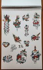Rare Dave Gibson Traditional Vintage Lucky s 27 Sheets Tattoo Flash Book 11x17 1