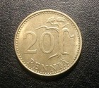1985 Finland 20 Pennia Coin