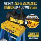 4 Ft  Fiberglass Step Ladder  8 Ft  Reach Height  With 250 Lb  Load Capacity
