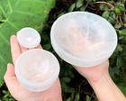 Selenite Crystal Charging Bowls - Choose Size   Shape  polished Selenite Bowl 