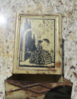 Vintage Original Tin Lithograph Match Safe   Match Holder 