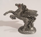 Vintage Comstock Crystal Pewter Unicorn Fantasy Figurine 1 5 Inch 4181 Euc Vtg