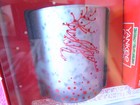 New In Box Yankee Candle Red Apple Wreath Glass Holder Votives Tealight Gift Set