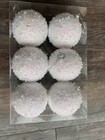 Christmas Ball Ornaments 3 1 Inch Tree Ball Decorations Glitter  6 Pieces