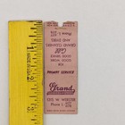Vintage Matchbook Cover Grand Cleaners And Dyers Chicago Illinois 1940s