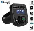 Car Wireless Bluetooth Fm Transmitter Mp3 Player Usb Car Charger Adapter Us