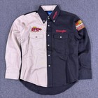 Wrangler Boys 45th National Finals Rodeo Embroidered Western Button Up Shirt M