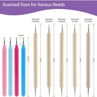 Paper Quilling Tools Kit With Indentation Pens  Slotted Pens  Bone Folders  Awl 