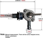 Fuel Tank Shut Off Valve Petcock M10x1 25 For Go Kart Mini Bike Generator Engine