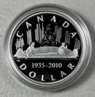 1935-2010 Canada s Voyageur Silver Dollar  1 Proof 75th Anniversary In Ogp