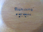 Vtg Munising Wood Bowl Hand Turned Maple  Primitive Rustic  7  By 6 6 