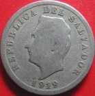 1919 El Salvador 5 Centavos Rare  Francisco Morazan Collectable Coin 4 8gr 23mm
