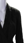 Ba sh Womens Black V-neck Double Breasted Long Sleeve Shift Dress Size S