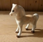 Miniature Porcelain Vintage Horse  Light Tan   White Mane   Tail  Beautiful 